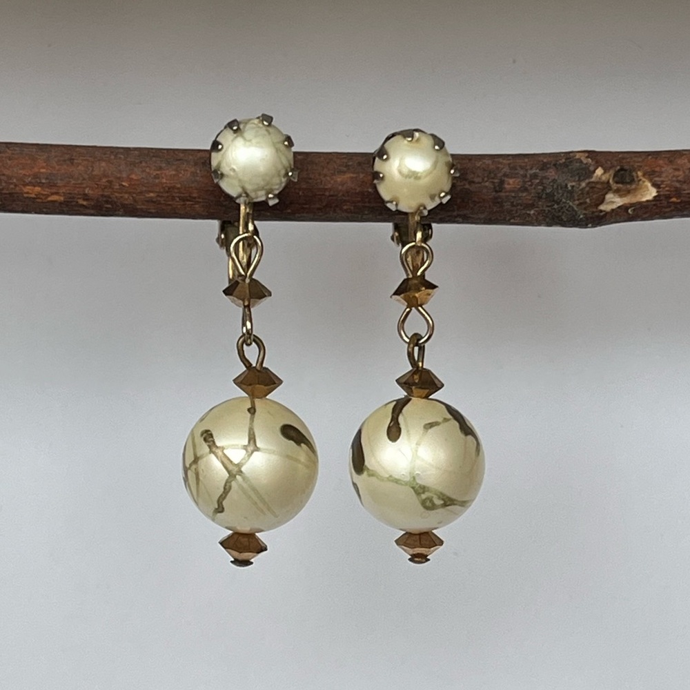 Super Retro 50s Glam Couture Vintage Earrings